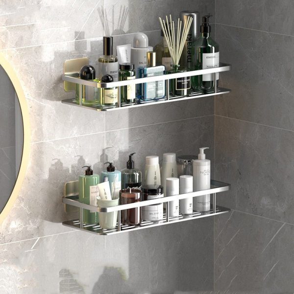 Shelving Bathroom Shelves (No-Drill) - Living Simply House