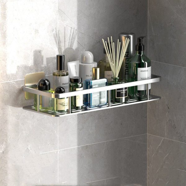 Shelving Bathroom Shelves (No-Drill) - Living Simply House