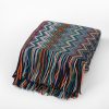 Blankets and Throws Bohemian Knitted Striped Blanket - Living Simply House