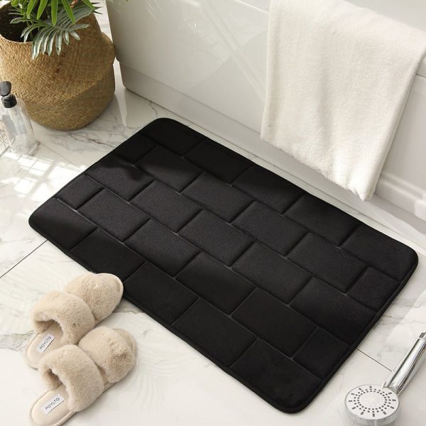 Bath and Shower Mats Brickwork Pattern Bathroom Mat - Living Simply House