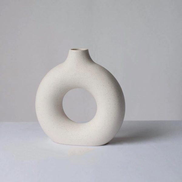 Vase Ceramic Donut Vase - Living Simply House