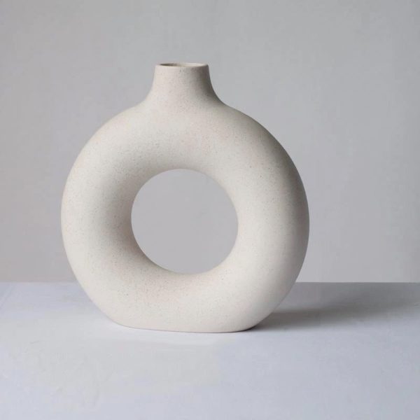 Vase Ceramic Donut Vase - Living Simply House