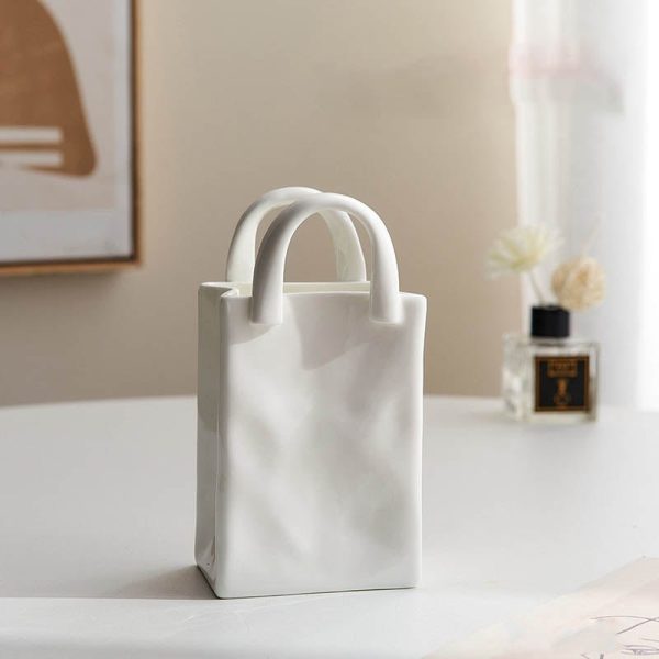 Planters Ceramic Tote Vase - Living Simply House