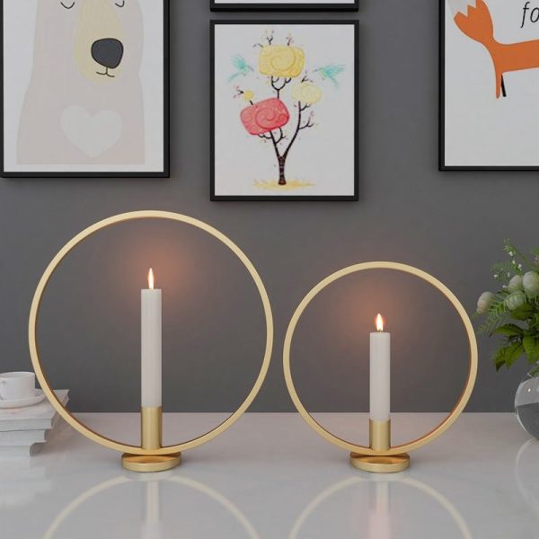 Candles Circular Nordic Candle Holder - Living Simply House