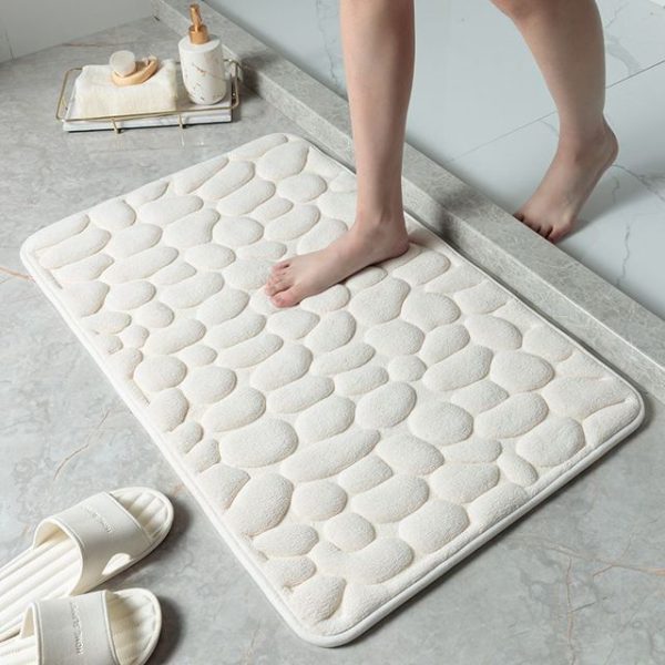 Bath and Shower Mats Cobblestone Bathroom Mat - Living Simply House