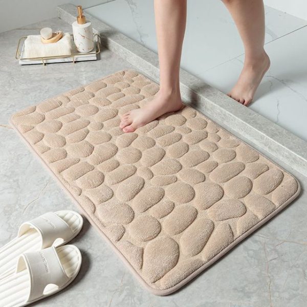 Bath and Shower Mats Cobblestone Bathroom Mat - Living Simply House