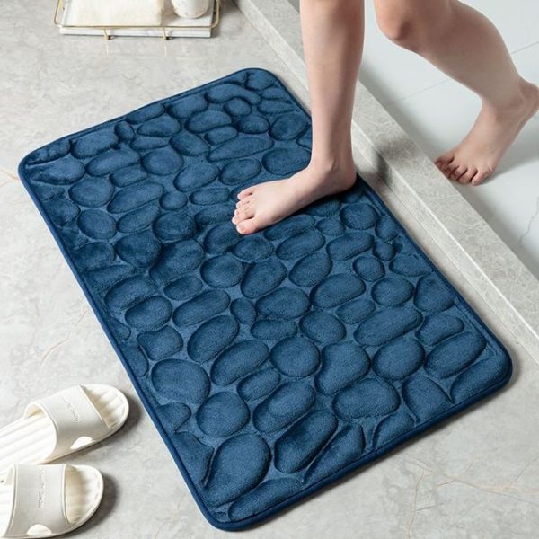 Bath and Shower Mats Cobblestone Bathroom Mat - Living Simply House