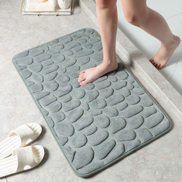 Bath and Shower Mats Cobblestone Bathroom Mat - Living Simply House