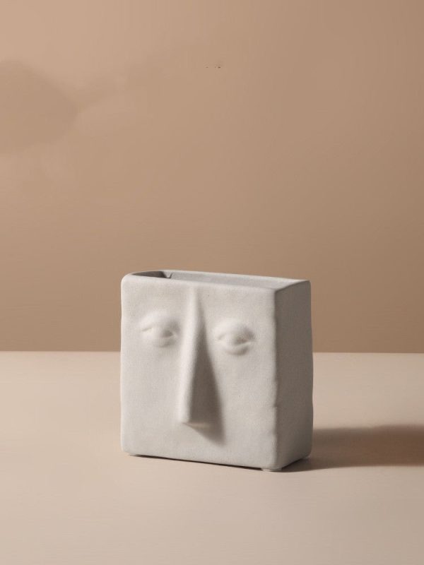 Planters Creative Ceramic Face Vase - Living Simply House