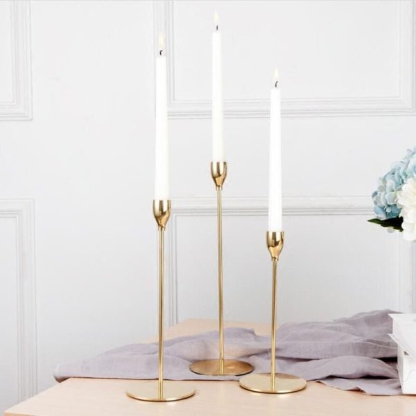 Candle Holder European Style Candle Holders (3Pk) - Living Simply House