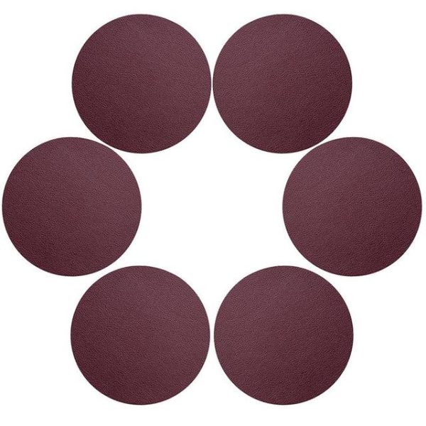 Coasters Faux Leather Coasters (6pc) - Living Simply House