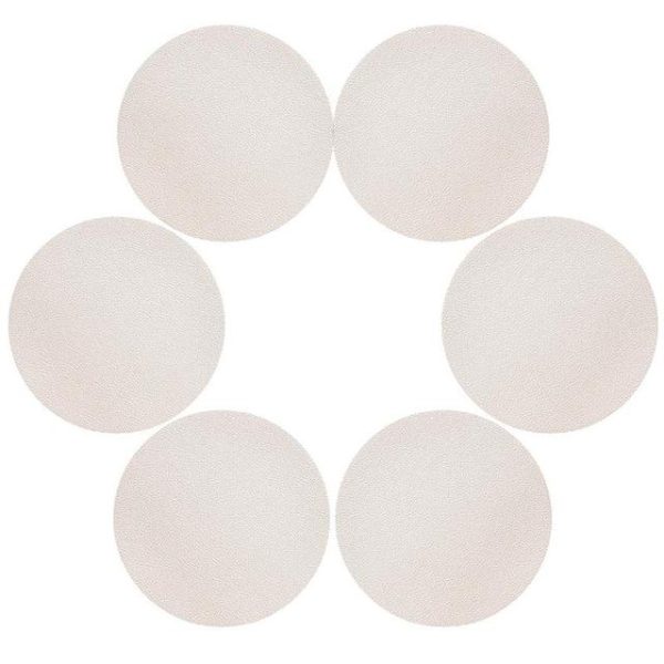 Coasters Faux Leather Coasters (6pc) - Living Simply House