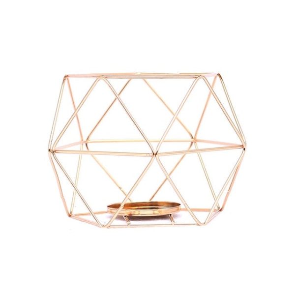 Accessories Geometric Metal Lantern - Living Simply House