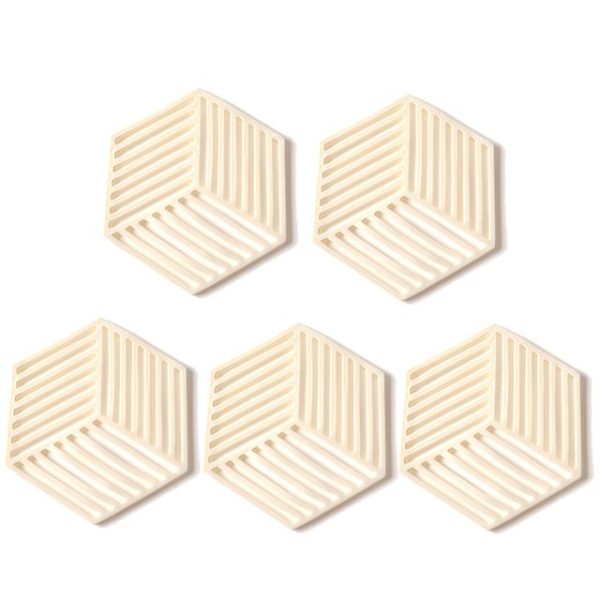 Coasters Geometric Silicone Pan Trivets (5pc) - Living Simply House