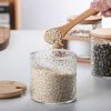 Kitchen Hammered Glass Storage Jar Set - Living Simply House