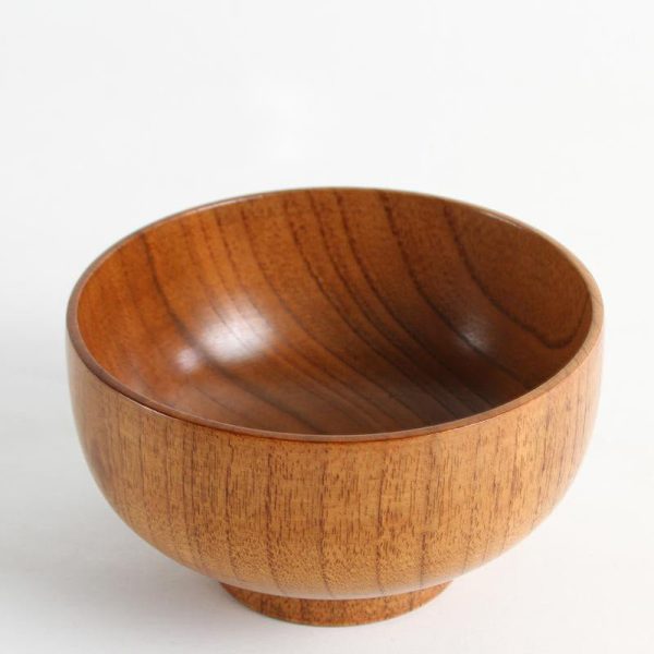 Crockery Japanese Style Wooden Bowl - Living Simply House