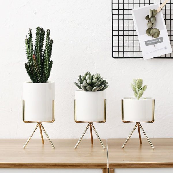 Planters Metal Tripod Flower Vases - Living Simply House