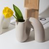 Vase Nordic Ceramic Twist Vase - Living Simply House