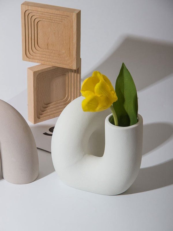 Vase Nordic Ceramic Twist Vase - Living Simply House