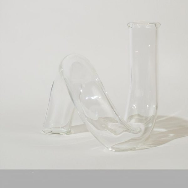 Vase Nordic Glass Twist Vase - Living Simply House