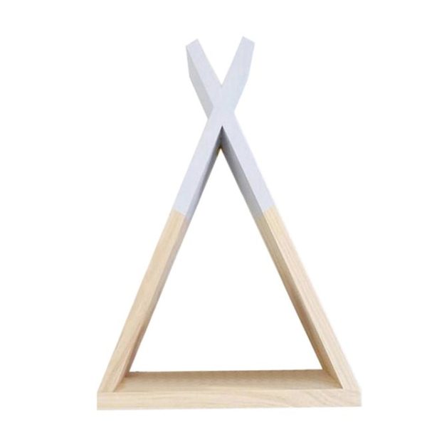 Children's Nordic Nursery Wooden Teepee Shelf - Living Simply House