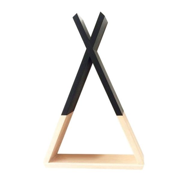 Children's Nordic Nursery Wooden Teepee Shelf - Living Simply House