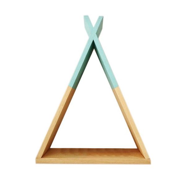 Children's Nordic Nursery Wooden Teepee Shelf - Living Simply House