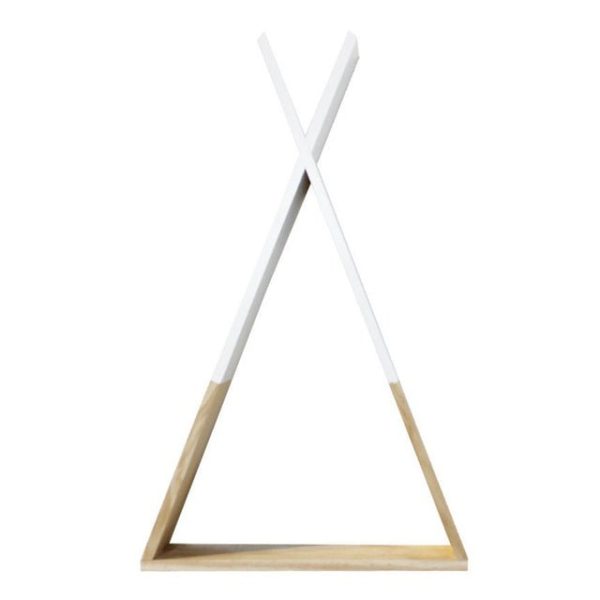 Children's Nordic Nursery Wooden Teepee Shelf - Living Simply House