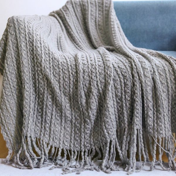 Blankets and Throws Nordic Woven Blanket - Living Simply House