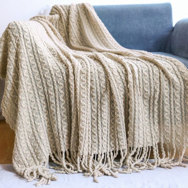 Blankets and Throws Nordic Woven Blanket - Living Simply House