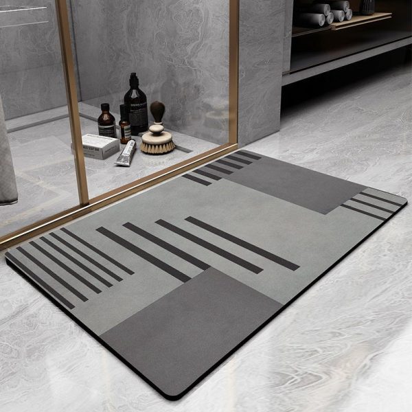 Bath and Shower Mats Patterned Quick Dry Bathroom Mat - Living Simply House