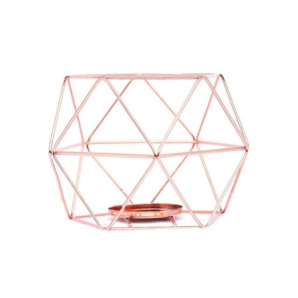 Accessories Geometric Metal Lantern - Living Simply House