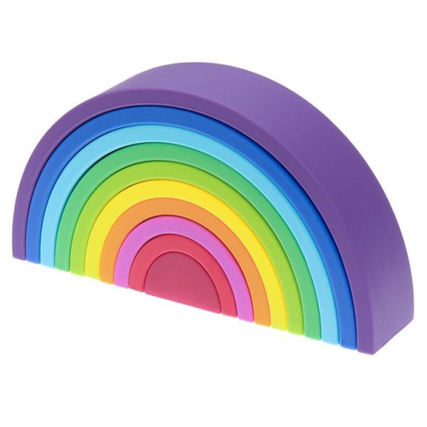 Children's Silicone Building Block Rainbow - Living Simply House