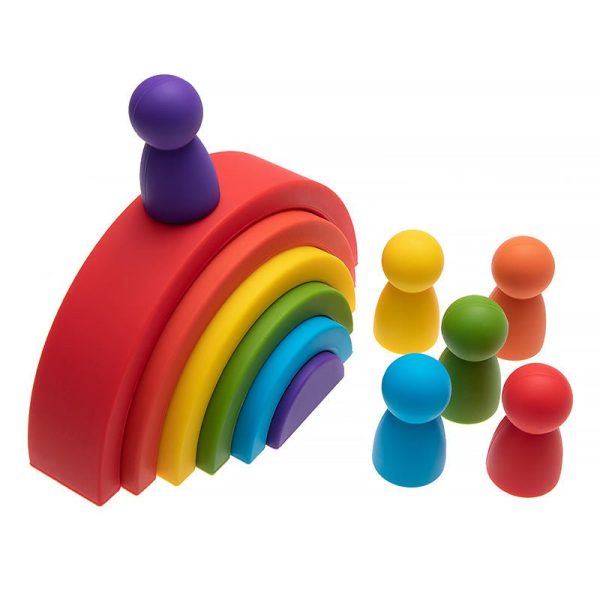 Children's Silicone Building Block Rainbow - Living Simply House