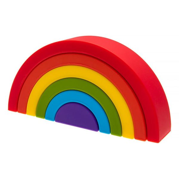 Children's Silicone Building Block Rainbow - Living Simply House