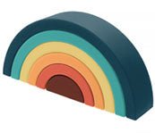 Children's Silicone Building Block Rainbow - Living Simply House