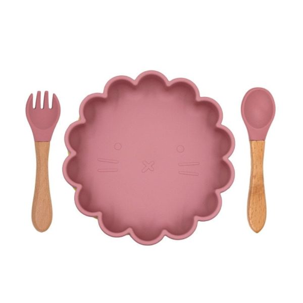 Children's Silicone Lion Plates - Living Simply House