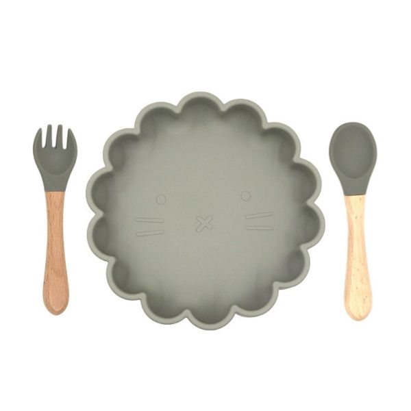 Children's Silicone Lion Plates - Living Simply House