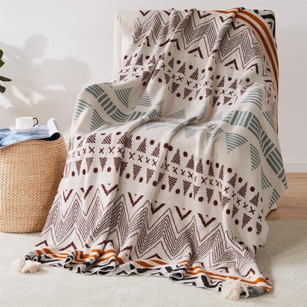 Blankets and Throws Soft Tassel Bohemian Throw - Living Simply House