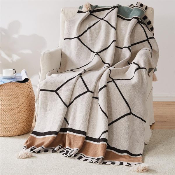 Blankets and Throws Soft Tassel Bohemian Throw - Living Simply House