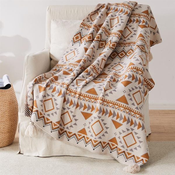 Blankets and Throws Soft Tassel Bohemian Throw - Living Simply House