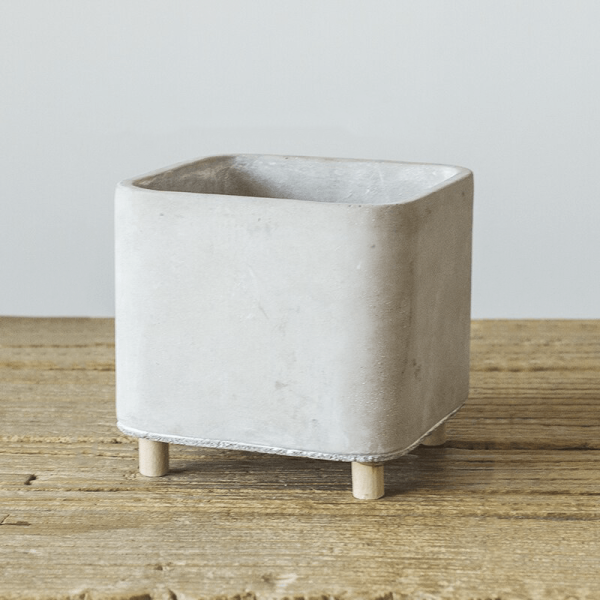 Planters Square Concrete Planter - Living Simply House