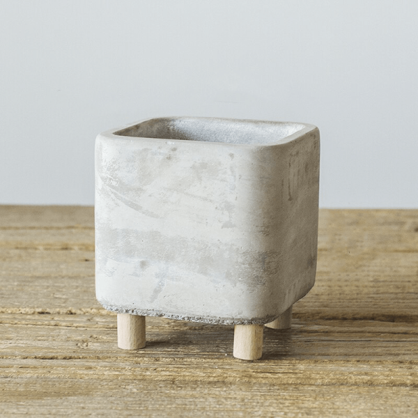 Planters Square Concrete Planter - Living Simply House