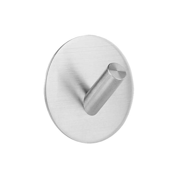 Bathroom Accessories Stainless Steel Bathroom Wall Hooks (No-Drill) - Living Simply House