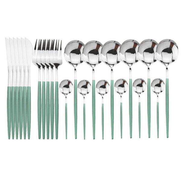 Cutlery Stainless Steel Cutlery Set (24pc) - Living Simply House