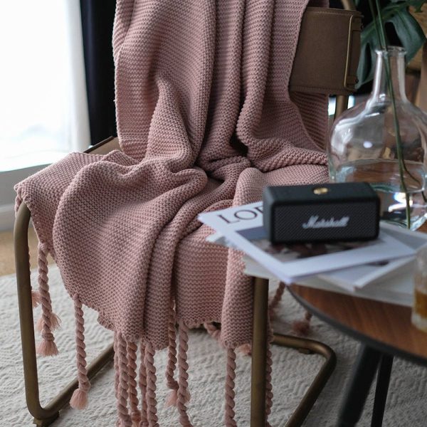 Blankets and Throws Tassel Woolen Blanket - Living Simply House