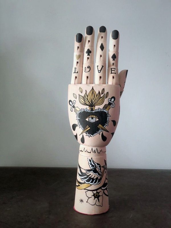 Ornamental Tattooed Mannequin Hands - Living Simply House