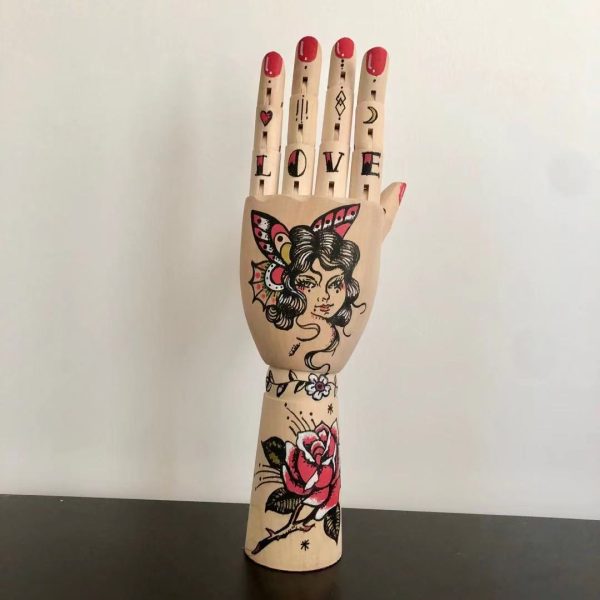 Ornamental Tattooed Mannequin Hands - Living Simply House