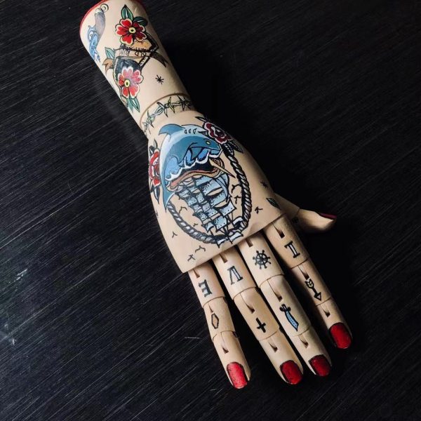 Ornamental Tattooed Mannequin Hands - Living Simply House