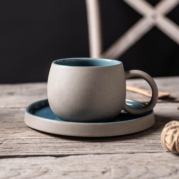 Drinksware Two-tone Mug and Saucer - Living Simply House